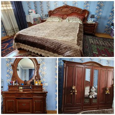 куплю кресло кровать бу: 2 односпальные кровати, Шкаф, Трюмо, 2 тумбы, Малайзия, Б/у