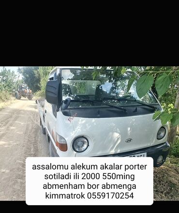 хунд: Hyundai Porter: 2000 г., 2.5 л, Механика, Дизель, Бус