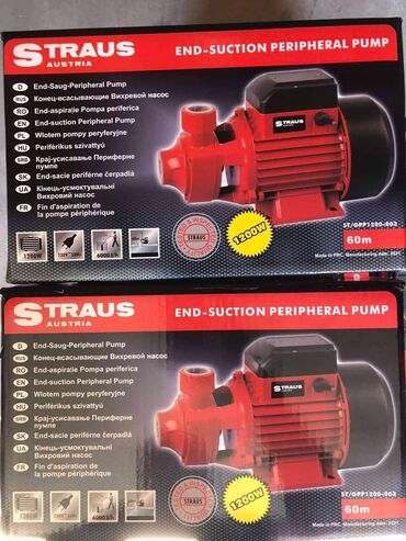 Bastenska pumpa Straus 1200w Karakteristike: napon napajanja: 230V