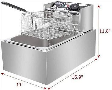 Ostali kuhinjski aparati: Friteza za radnu površinu sa velikim rezervoarom od 6L i snage 2500w — 3