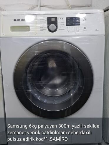 300 manat depazitle masinlar: Paltaryuyan maşın Samsung, 6 kq