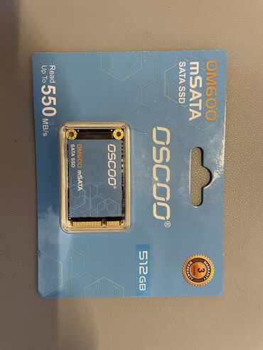 Kompüter və noutbuk aksesuarları: Daxili SSD disk 512 GB, mSATA, Yeni