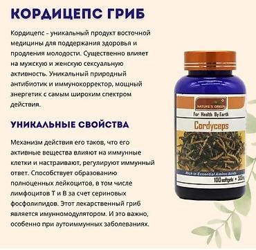 полло: Кордицепс китайский (мягкие капсулы) 100 капсул Кордицепс китайский — 3