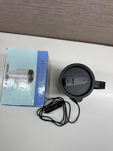 электро кружка: Автомобильная термокружка с подогревом, нержавеющая сталь - — 3
