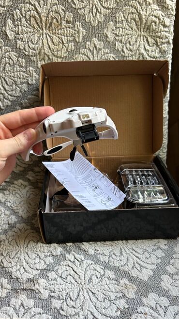 Eynəklər: Başlıq: LED işıqlı başa taxılan böyüdücü eynək dəsti, dəyişdirilə — 9