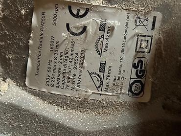 Digər mişarlar: Radial mişar – Einhell PH255R (Troncatrice Radiale) Texniki — 1