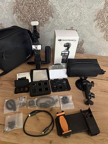 ikinci el pitiminutka: DJI Osmo Pocket 4 Creator Combo– tam çəkiliş dəsti.Tək filtirləri 300 — 1
