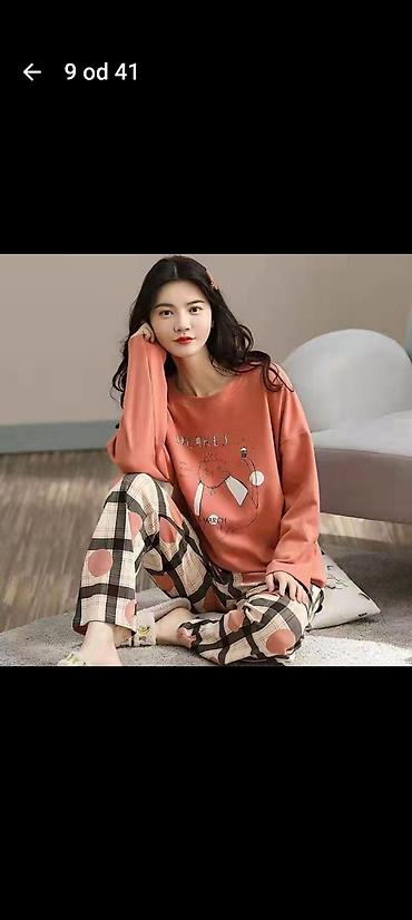 Pidžame: Ženske pidžame – dvodelni kompleti - Gornji deo: dug rukav, udoban — 9