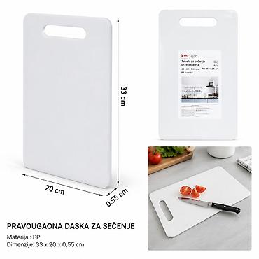KMT plastična daska za sečenje 2406420 Praktična pravougaona daska za