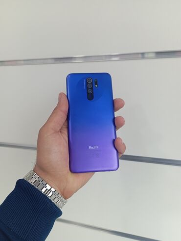 Xiaomi: Xiaomi Redmi 9, 64 GB, rəng - Boz, 
 Düyməli, Barmaq izi, İki sim kartlı