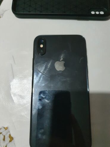 стекло на заказ: IPhone X, Б/у, 256 ГБ, Черный, Защитное стекло, Чехол, 100 %