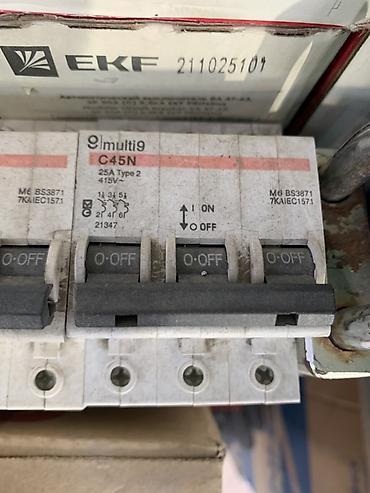 Автоматический выключатель Schneider Electric Multi 9 C45N - Серия lalafo.kg да Автоматический выключатель Schneider Electric Multi 9 C45N - Серия