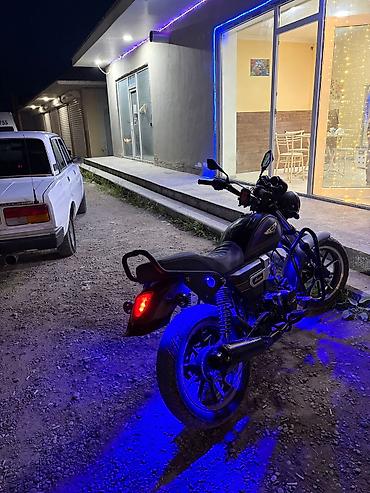 evlerin kreditle satisi: Kruizer tipli yol motosikleti Xüsusiyyətlər: - Korpus: qara rəng — 3