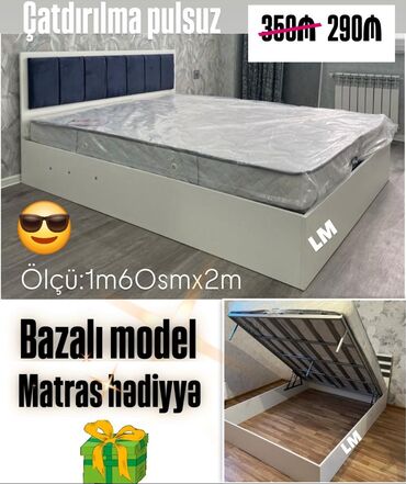 Çarpayılar: Yeni, İkinəfərlik çarpayı, Bazalı, Matras ilə, Siyirməsiz