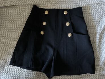 idman şort: Women's Short Zara, S (EU 36), rəng - Qara