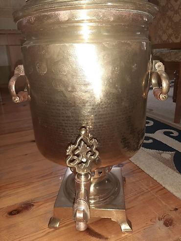 Qədim samovarlar: Qədim samovar, 1870 il, Mis, Vəziyyəti: Əla — 1