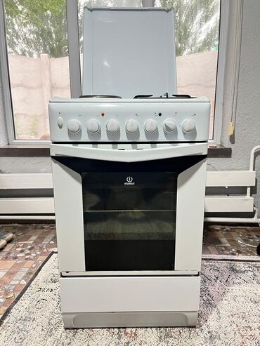 газ плита кант: Indesit, Комбинированная, Механическое, Напольная, Б/у, Полная оплата