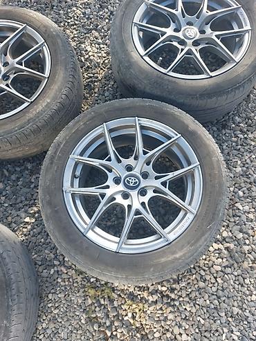 Колеса в сборе: Məhsul: Toyota loqolu yüngül lehimli disklər və şinlər komplekti - — 2