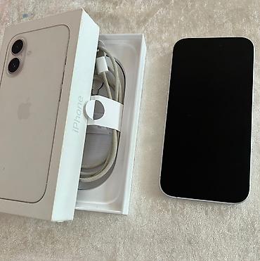 prodat iphone: IPhone 16, 128 GB, White Titanium, Barmaq izi, Simsiz şarj, Face ID — 2