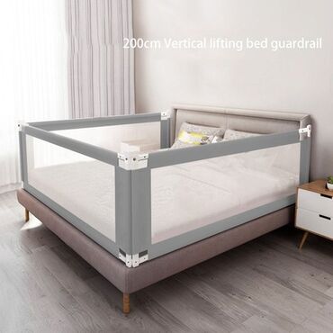 двухспальная кровать б у: Бортики на кровать, защита от падения для малышей. размер на взрослую