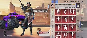 ghost rider 14000: PUBG Mobile hesabı – level 76-ifadə 87 -paltar 148 rp hamsı 100 hər — 5