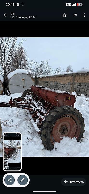 Зерновые сеялки: Зерновая сеялка прицепная для трактора - Тип: механическая рядковая — 4
