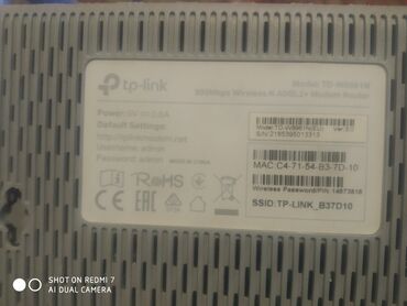 Modemlər və şəbəkə avadanlıqları: Satıram . Modem . Çin zavod .istesal işlənmiş heç bir problem — 7