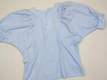 krotka bluzki z bufiastymi rękawami: Блуза жіноча, L, стан - Хороший