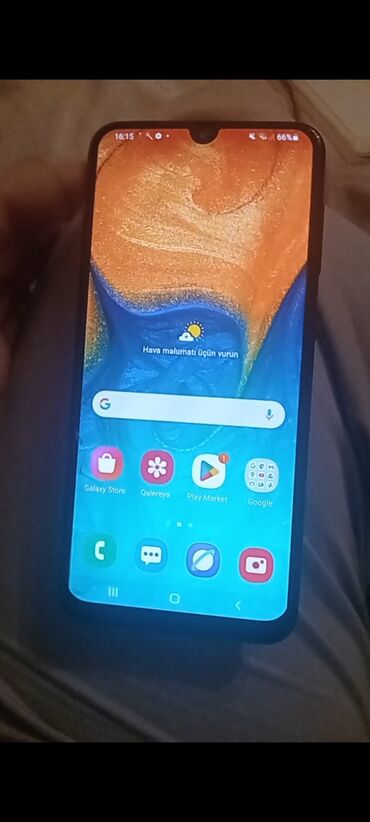 fly синий телефон: Samsung Galaxy A30, 32 GB, rəng - Boz, Barmaq izi