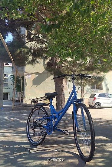 alman velosiped: Şəhər tipli velosiped – mavi rəng - Yüngül və möhkəm polad çərçivə — 2