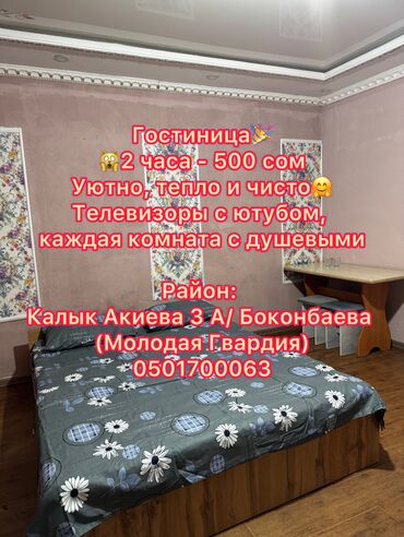 Посуточная аренда комнат: 25 м², С мебелью