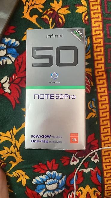 смартфоны otg: Infinix HOT 50 Pro, Новый, 256 ГБ, цвет - Серый, 2 SIM — 2