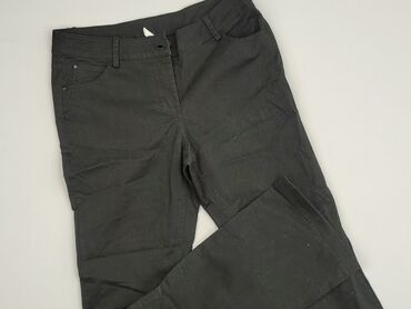 spodnie dresowe damskie 46: Material trousers for women, size S (EU 36)