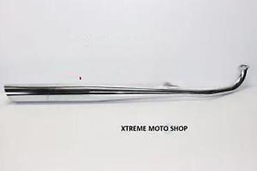 boce slajder: Izduvna grana/auspuh za motocikl – hromirani “fish tail” stil - — 2