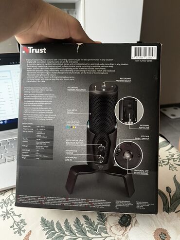 Mikrofonlar: İşlənmiş Simli Mikrofon Trust, Pulsuz çatdırılma, Ödənişli çatdırılma, Ünvandan götürmə — 3