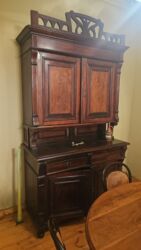 1 kub taxta qiymeti 2024: Bufet qedimi antikvar qoz agaci ela veziyyetde