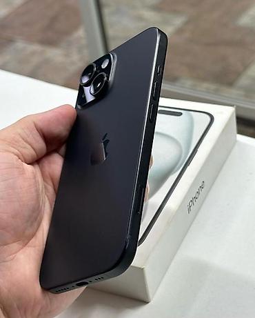 IPhone 15 чёрый 256 гб АКБ 90 - Корпус: матовый чёрный, плоские