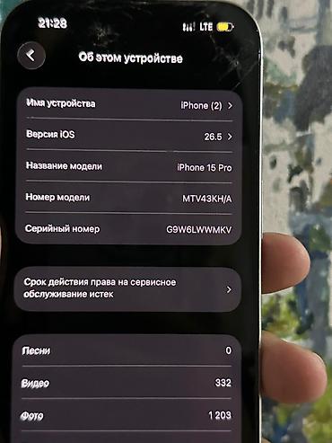 mini iphone: IPhone 15 Pro, Б/у, 256 ГБ, Белый, Чехол, 87 % — 6