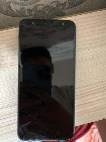 скупка телефонов на запчасти: Samsung Galaxy J6 Plus, Колдонулган, 32 ГБ, түсү - Кара, 2 SIM