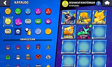 Услуги: Brawl Stars hesabında geniş skin kolleksiyası satılır. Özəlliklər: 50 — 5