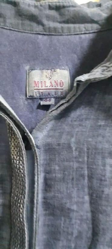 uzun kofta: MILANO brend qadın köynəyi - Rəng: tünd-mavi/indiqoya çalan yuyulmuş — 4