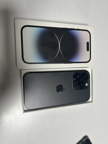 айфон се 2 бишкек: IPhone 14 Pro, Колдонулган, 128 ГБ, Black Titanium, Каптама, Куту, 87 %