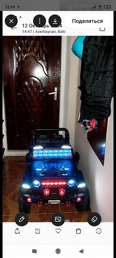 Jeep: 🚙 Uşaq üçün elektrik maşın satılır 💙 Yeni kimidir, çox az istifadə — 2