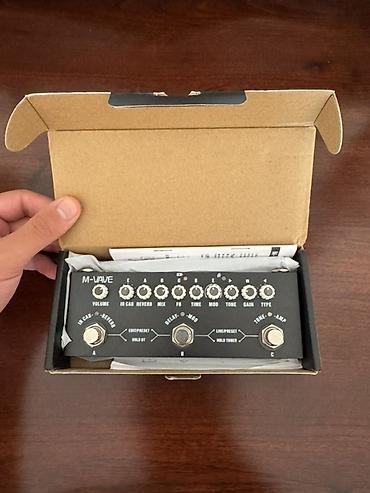 M vave cube baby multifunksional pedal, içinde bütün mehşur amp ve