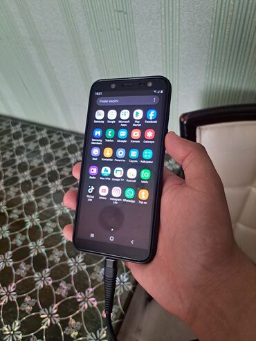 Samsung: Samsung Galaxy A6, 32 GB, rəng - Qara, Barmaq izi