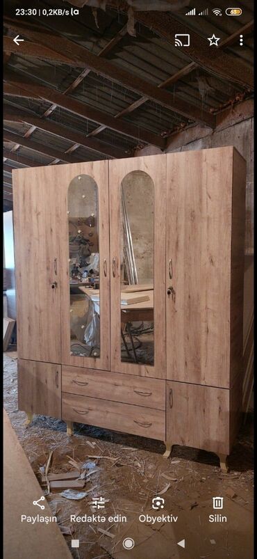 Dolablar: Yeni, Açılan, 4 qapılı Düz dolab, Qarderob, paltar dolabı, Azərbaycan — 27