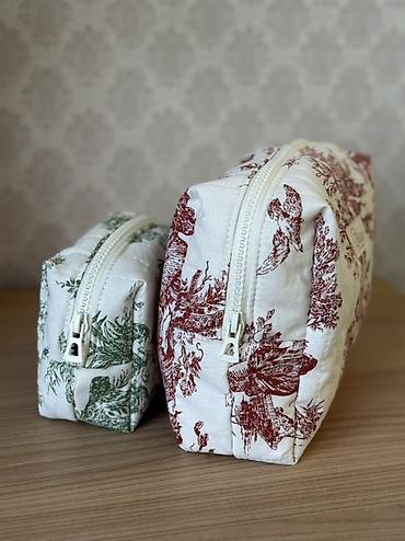 дорожная косметичка: Текстильные косметички Güze с винтажным принтом Toile de Jouy - — 2