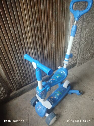 детская коляска mothercare: Коляска, цвет - Голубой, Б/у