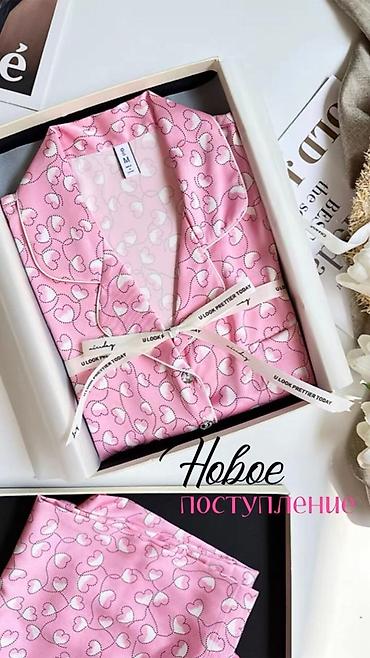 Пижамы: Пижама Бишкек Сатиновая красота всех видов модели: •Длинный рукав со — 80