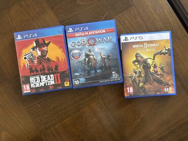 Игры для PlayStation: Продаю игры Red dead redemption 1200 God of war 1000 MK 11 для PS5